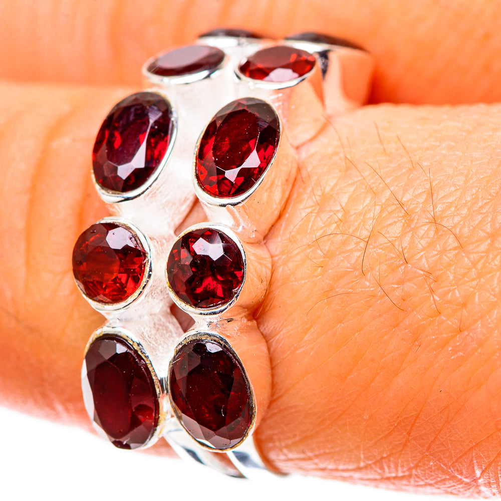 Garnet Dainty Ring Size 6 (925 Sterling Silver) RING138197