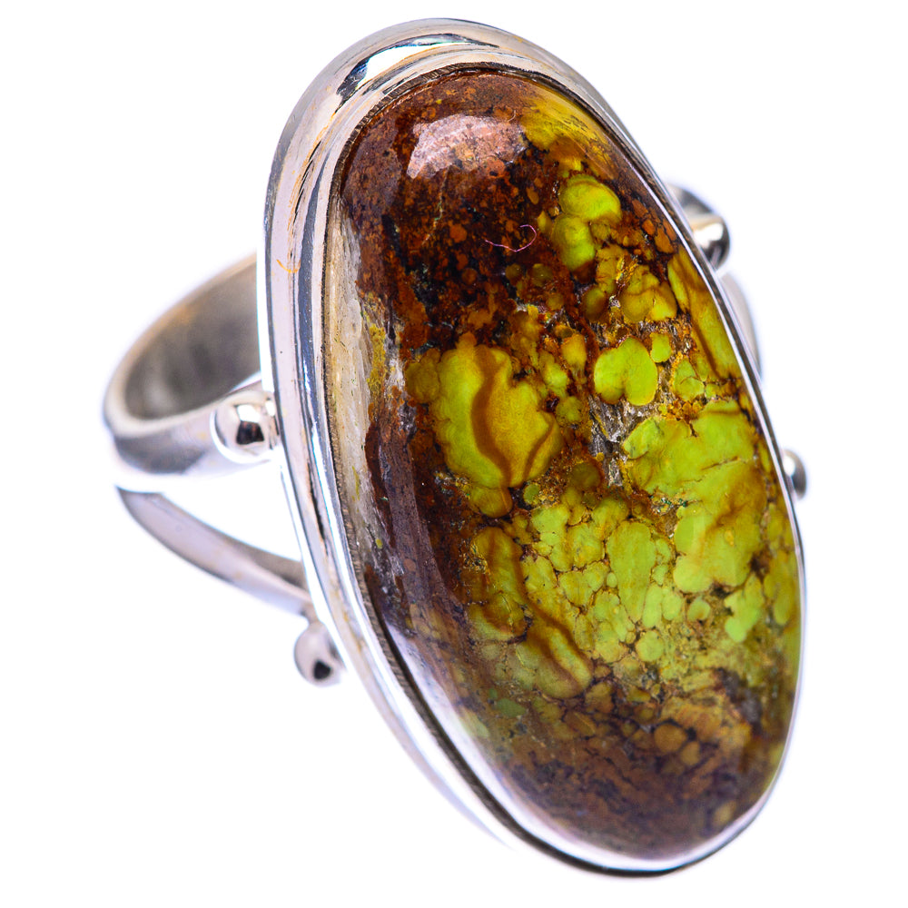 Gaspeite Ring Size 6.5 (925 Sterling Silver) R141133