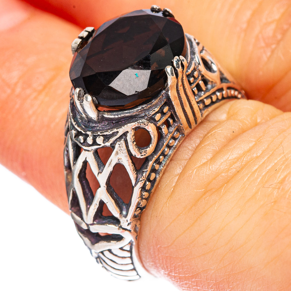 Smoky Quartz Ring Size 6.5 (925 Sterling Silver) R2342