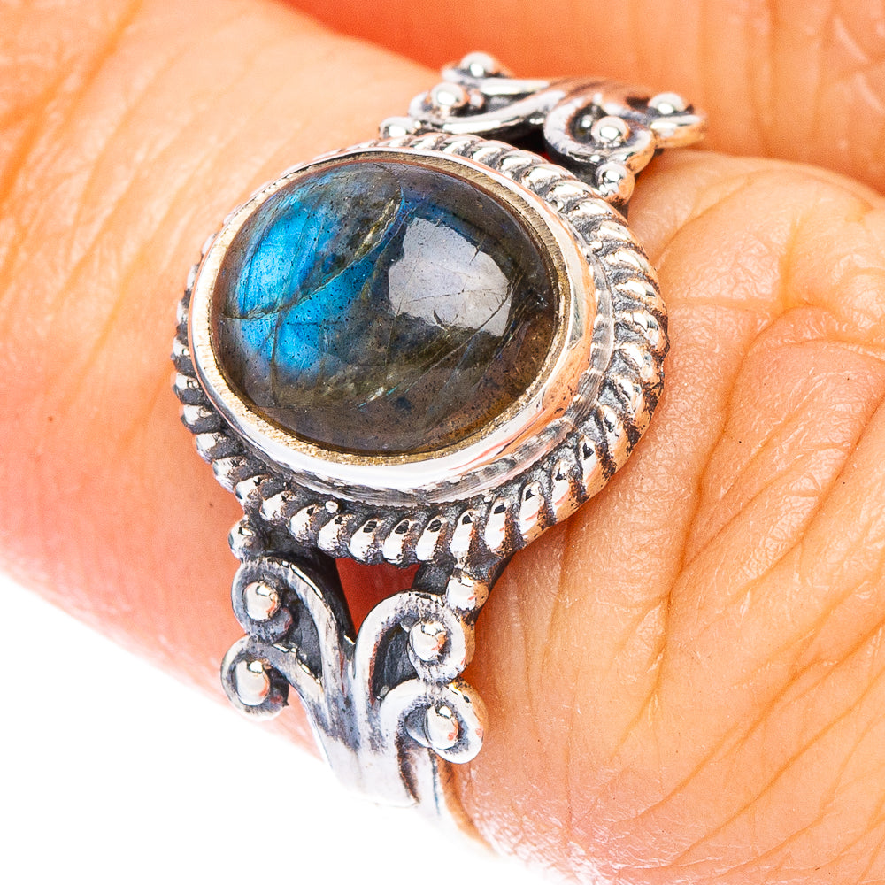 Labradorite Dainty Ring Size 5.75 (925 Sterling Silver) R146989