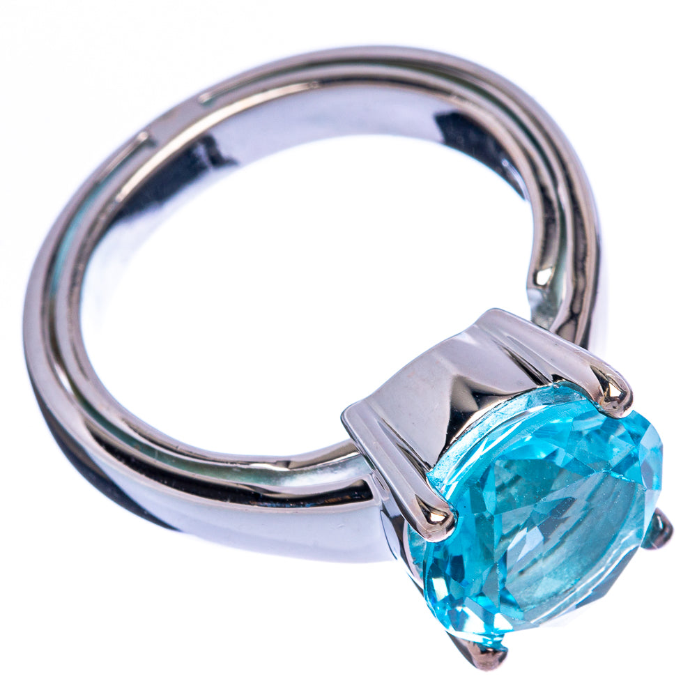 Rare Blue Topaz Ring Size 7.75 (925 Sterling Silver) R145976