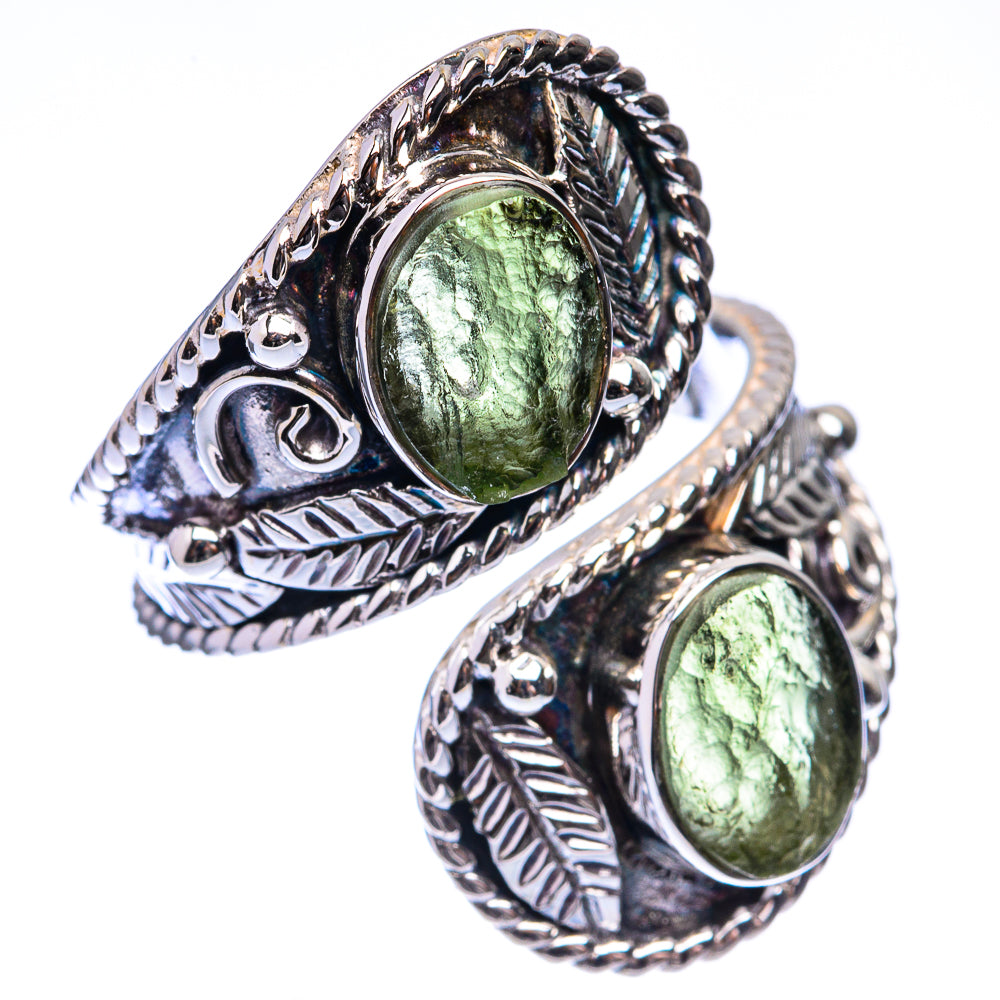 Signature Czech Moldavite Ring Size 8 Adjustable (925 Sterling Silver) R141690