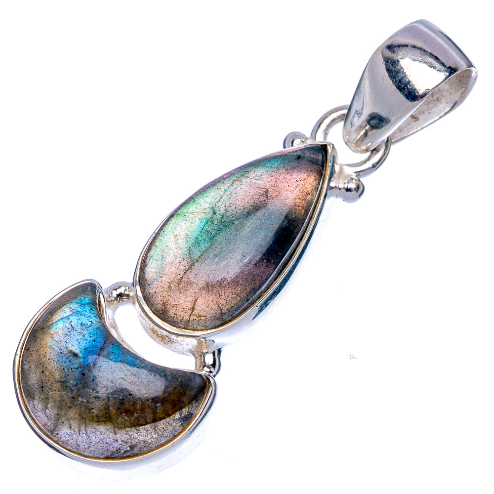 Labradorite Pendant 1 1/2" (925 Sterling Silver) P40159