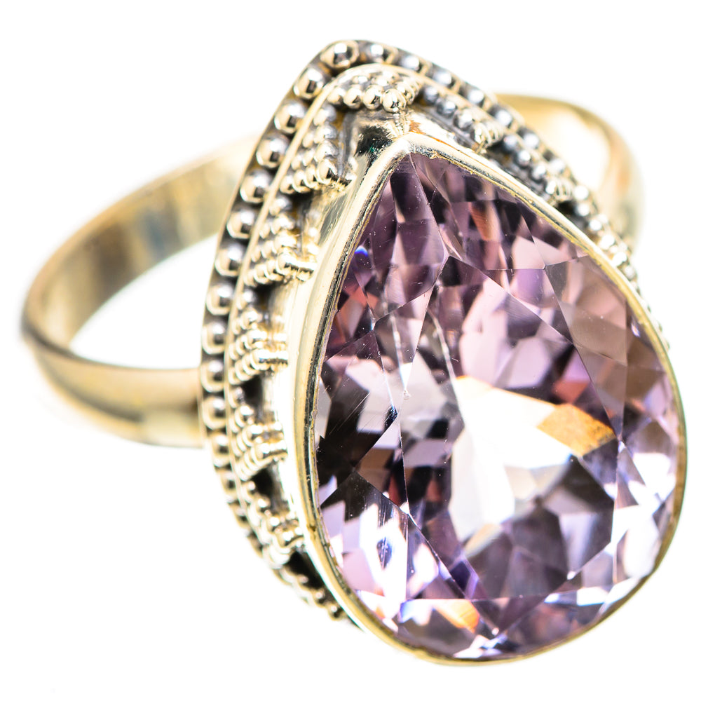 Faceted Pink Amethyst 925 Sterling Silver Ring Size 10.75 (925 Sterling Silver) RING139404