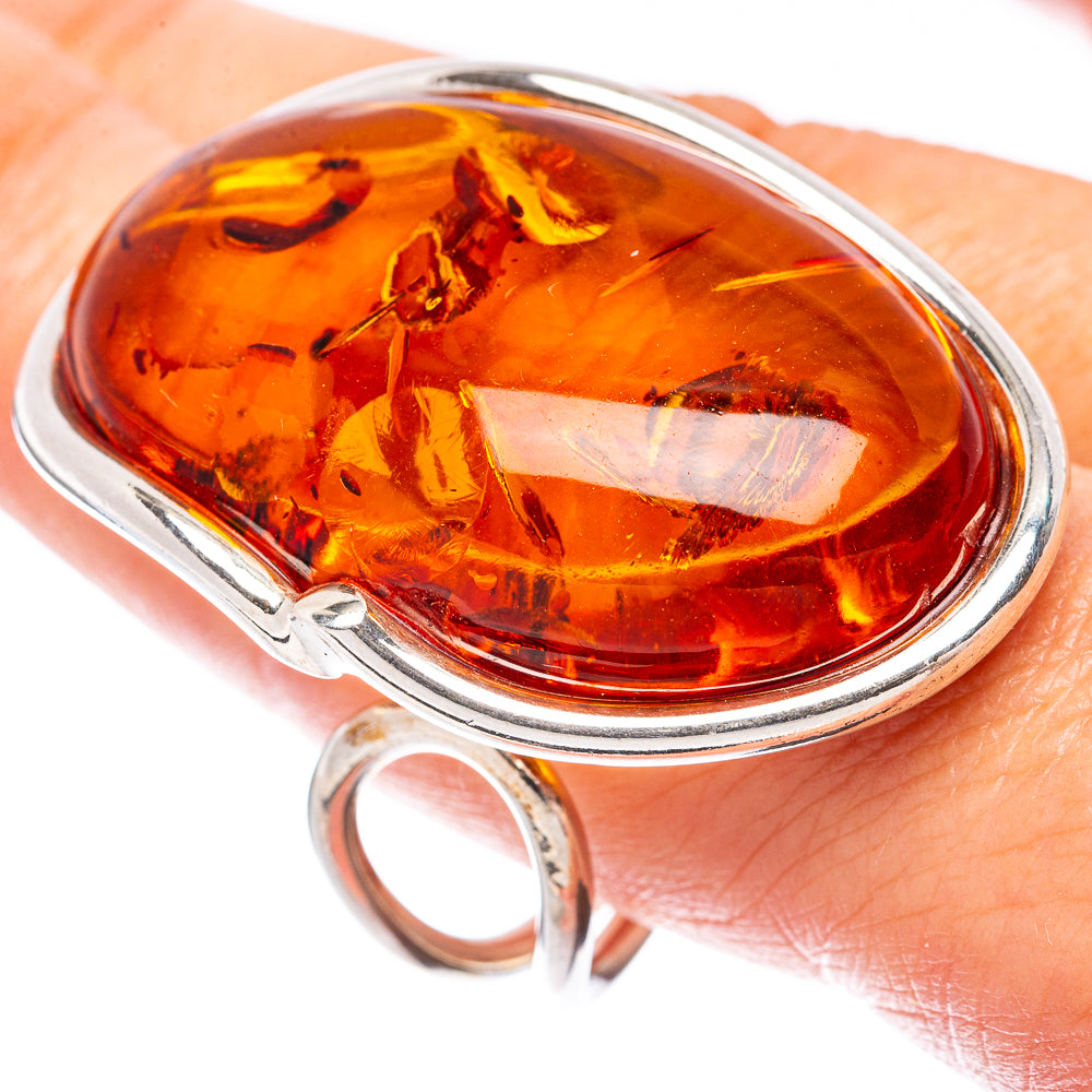 Baltic Amber Ring Size 10.5 (925 Sterling Silver) R1909