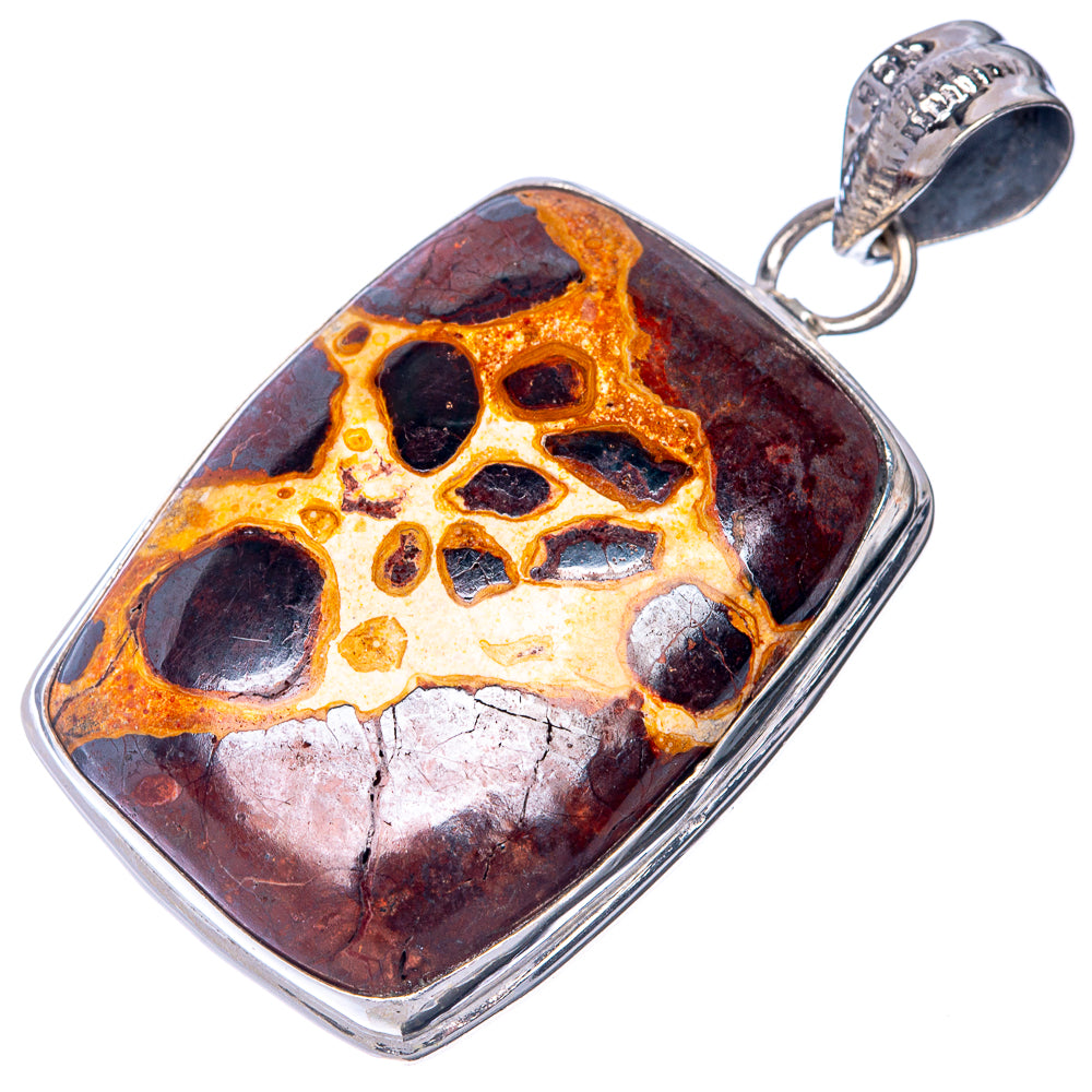 Bauxite Pendant 1 3/4" (925 Sterling Silver) P40776