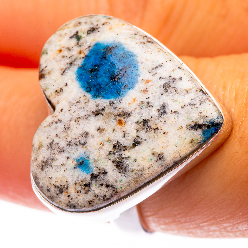 K2 Blue Azurite Ring Size 7.25 (925 Sterling Silver) R141075