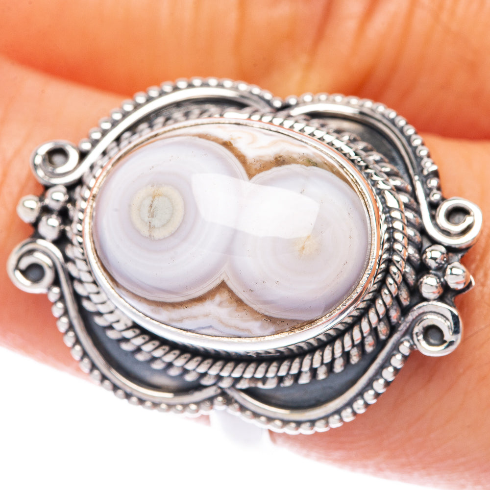 Botswana Agate Ring Size 7.5 (925 Sterling Silver) R144890