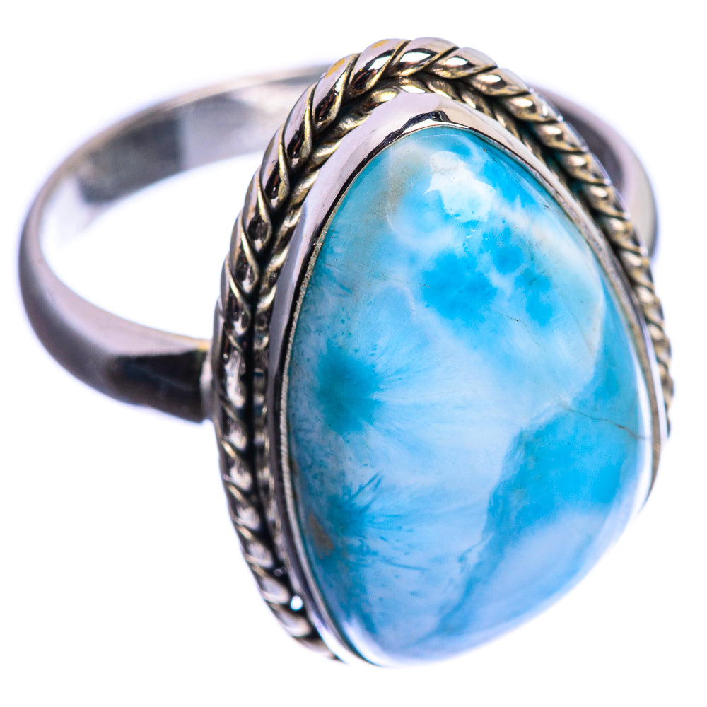 Larimar 925 Sterling Silver Ring Size 10