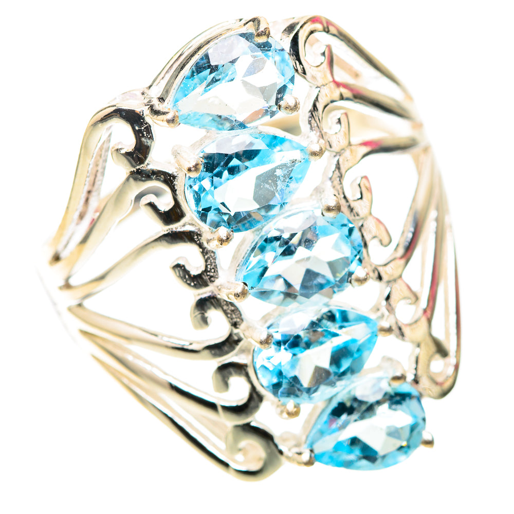 Blue Topaz Ring Size 10.25 (925 Sterling Silver) RING138499