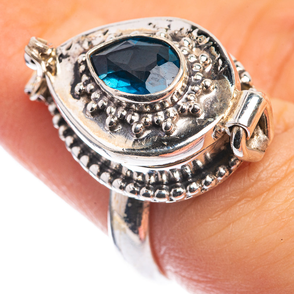 Poison Blue Topaz Ring Size 6.75 (925 Sterling Silver) RING143303