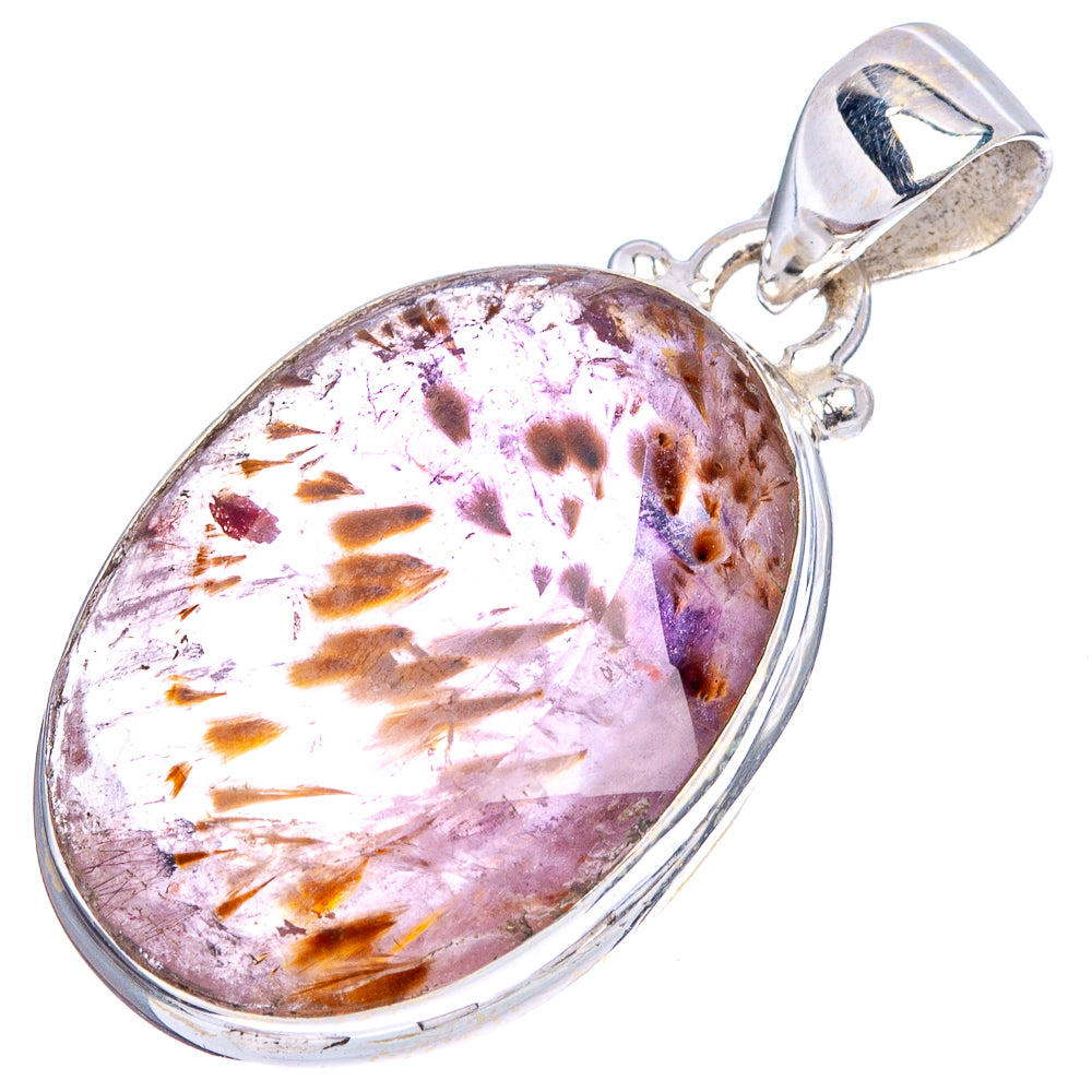 Cacoxenite Pendant 1 1/4" (.925 Sterling Silver)