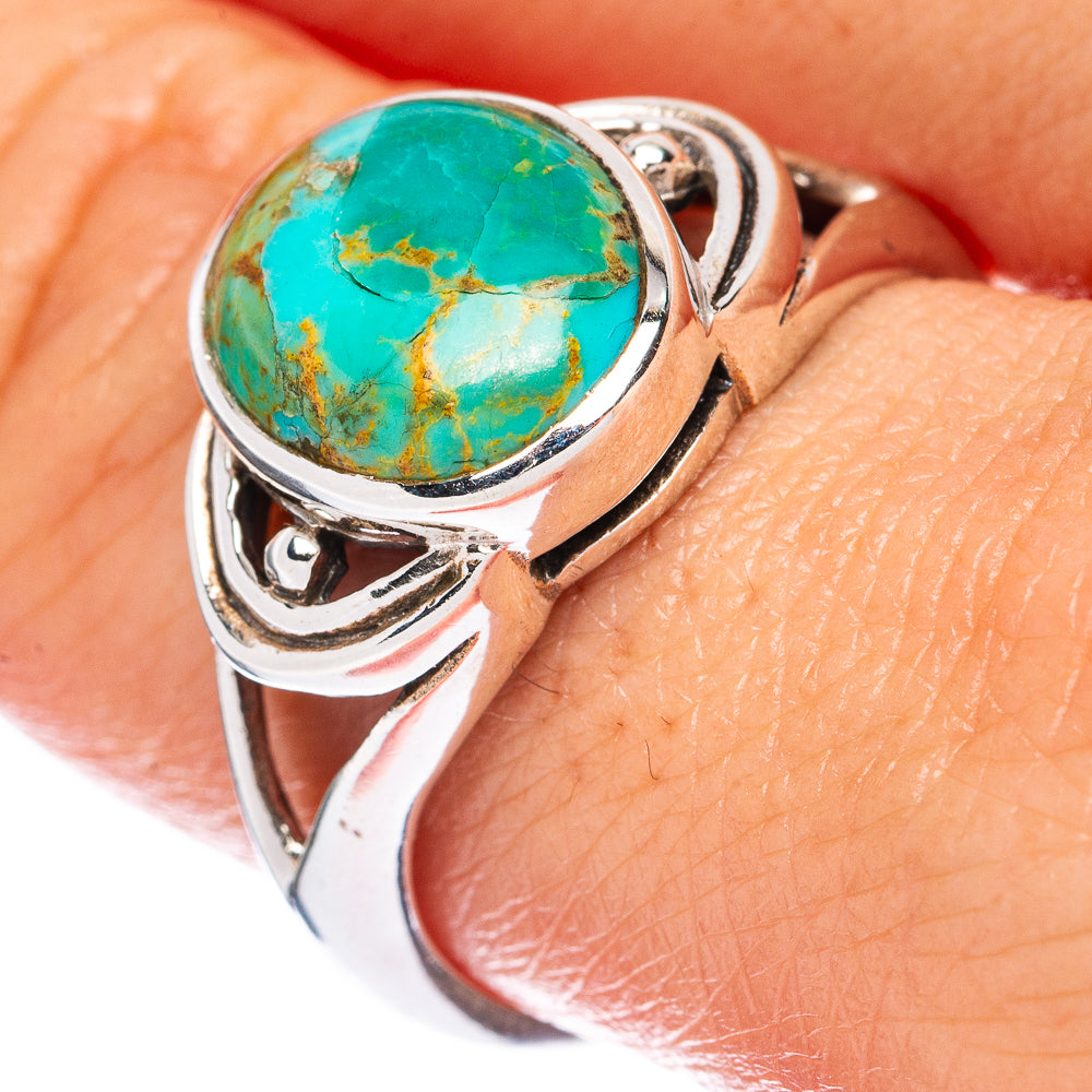 Chrysocolla Ring Size 9.5 (925 Sterling Silver) R2760