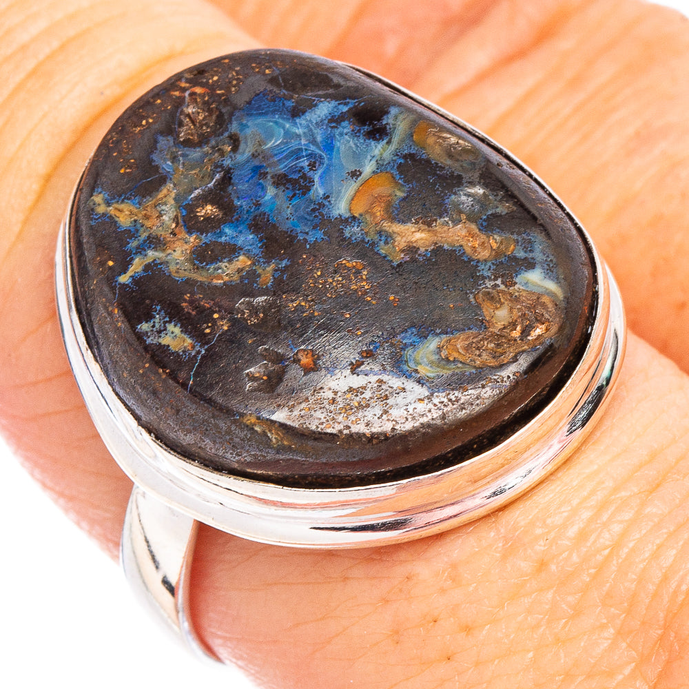 Rare Boulder Opal Ring Size 9.25 (.925 Sterling Silver)