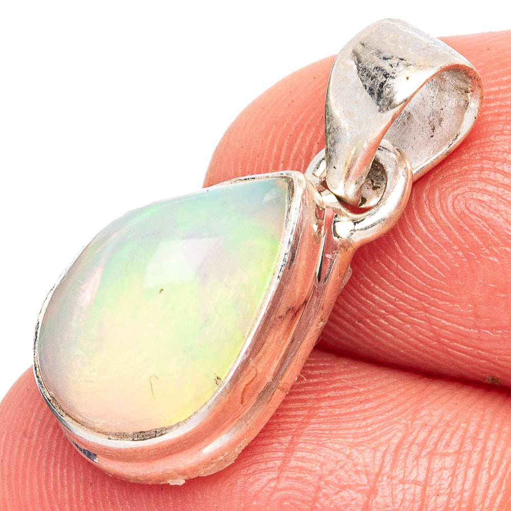 Large Rare Ethiopian Opal Pendant 7/8" (925 Sterling Silver) P43470