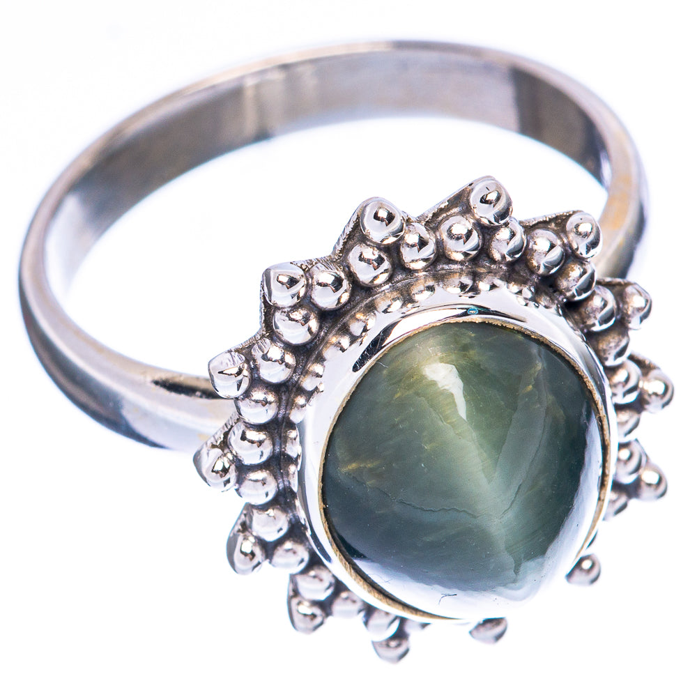 Cat Eye Ring Size 8.75 (925 Sterling Silver) R2009