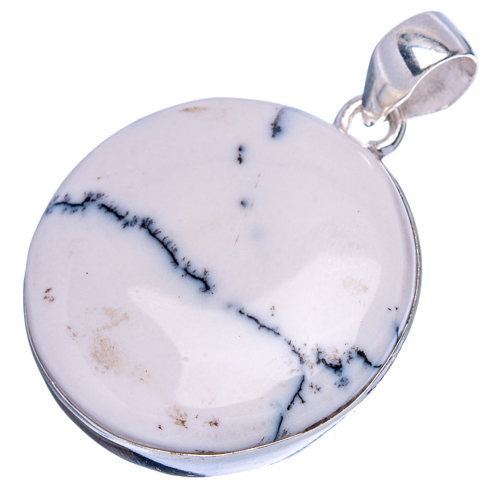 Dendritic Opal Pendant 1 3/8" (925 Sterling Silver) P43063