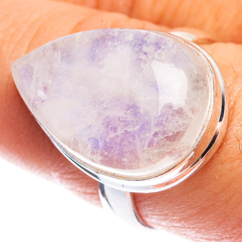 Rainbow Moonstone Ring Size 8 (925 Sterling Silver) RING143310