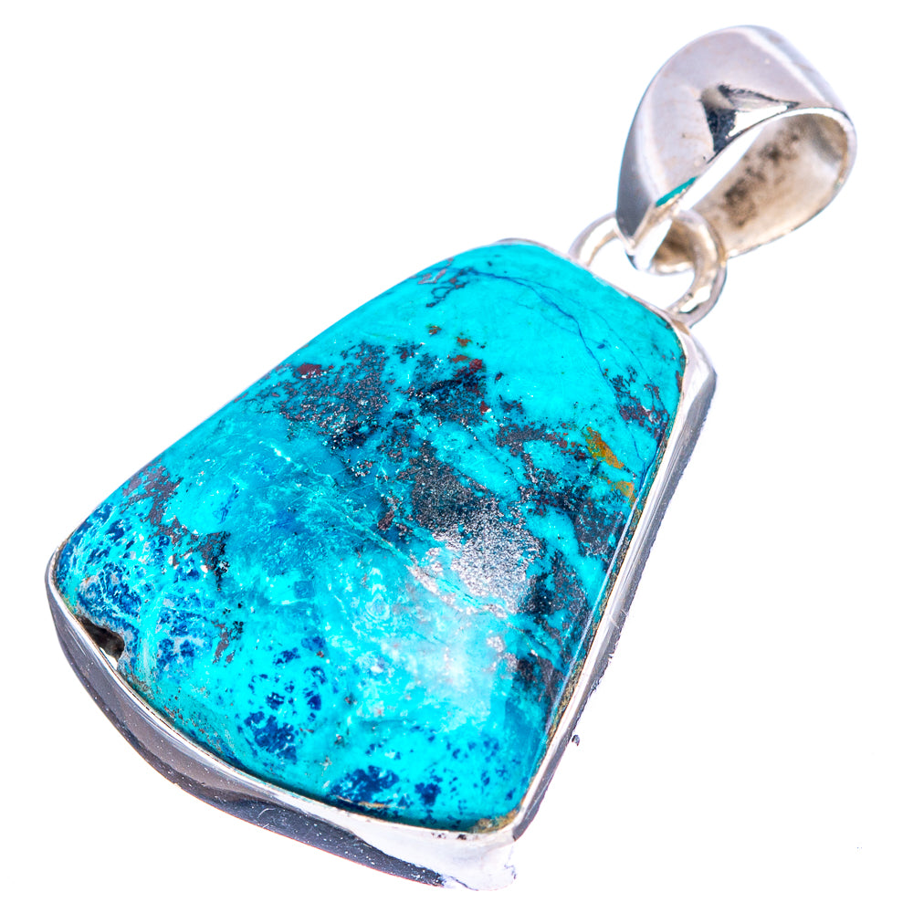 Shattuckite Pendant 1 1/4" (.925 Sterling Silver)