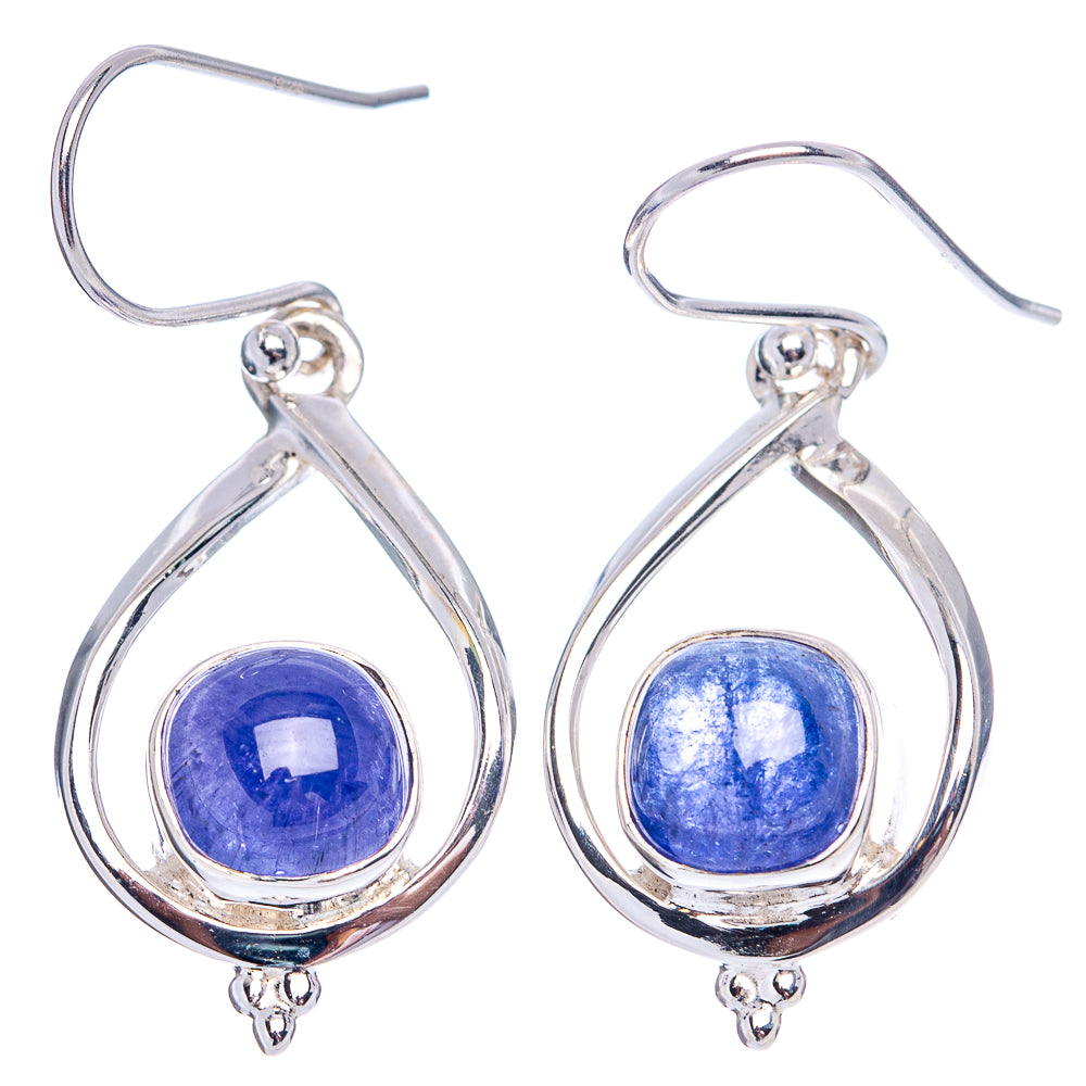 Premium Tanzanite Earrings 1 1/2" (.925 Sterling Silver)