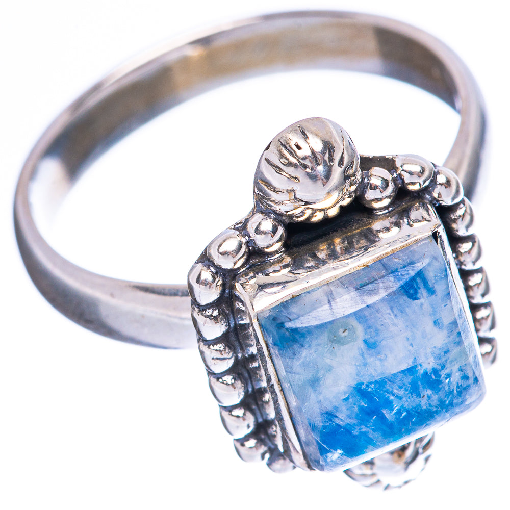 Rainbow Moonstone Ring Size 8.25 (925 Sterling Silver) R3757
