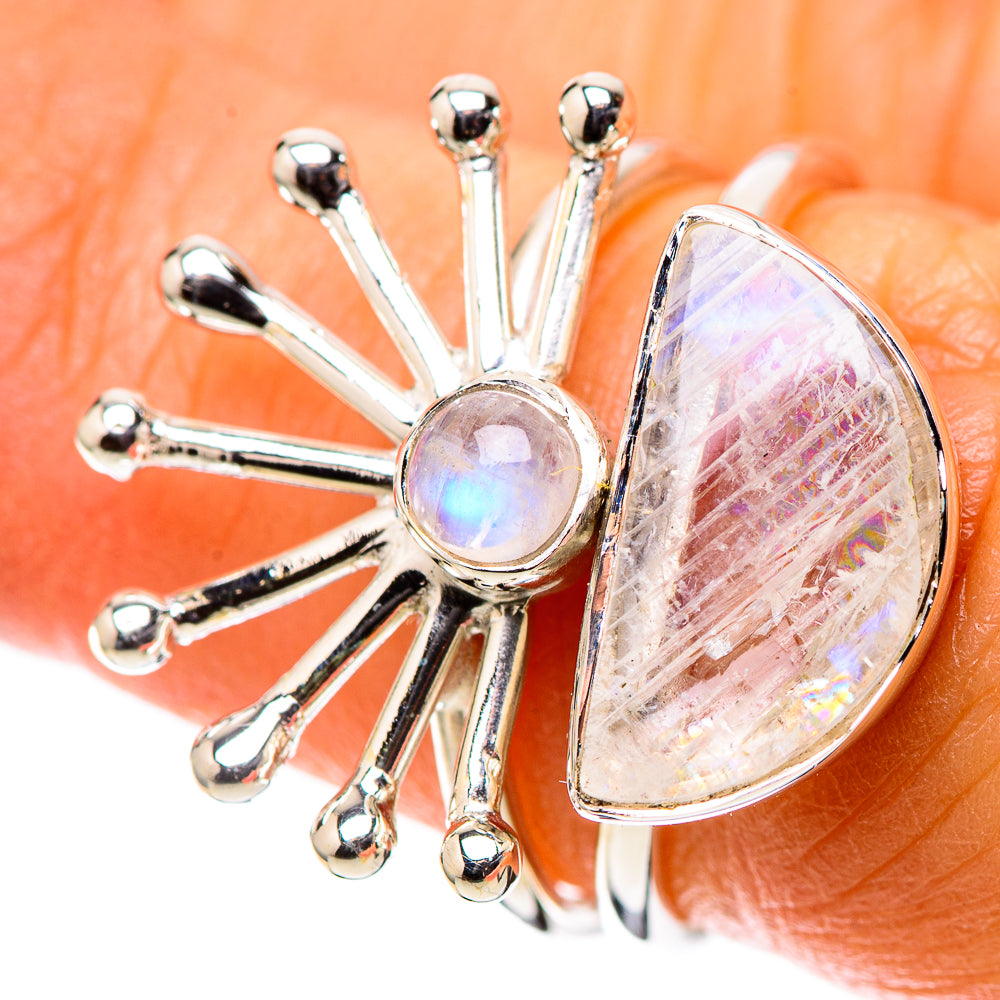 Premium Rainbow Moonstone Ring Size 6.25 (925 Sterling Silver) RING138249