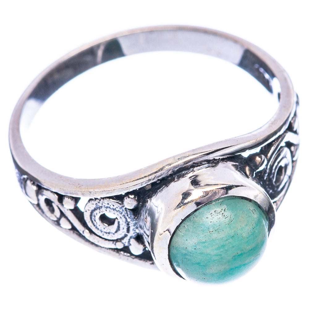 Amazonite 925 Sterling Silver Ring Size 7.75 (925 Sterling Silver) R5362