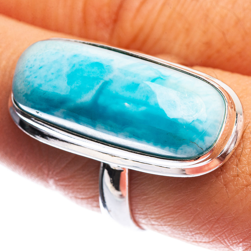 Large Larimar Ring Size 8 (925 Sterling Silver) R144220