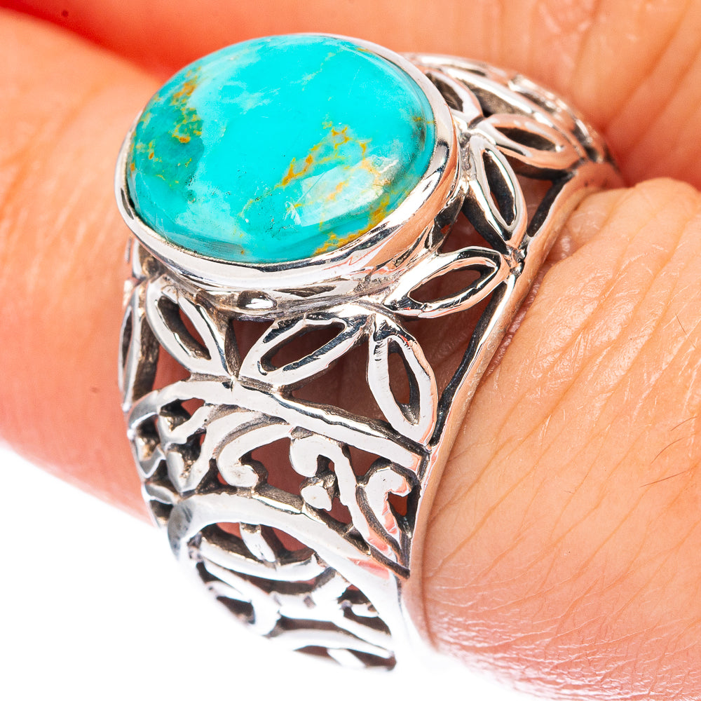 Chrysocolla Ring Size 7 (925 Sterling Silver) R2766