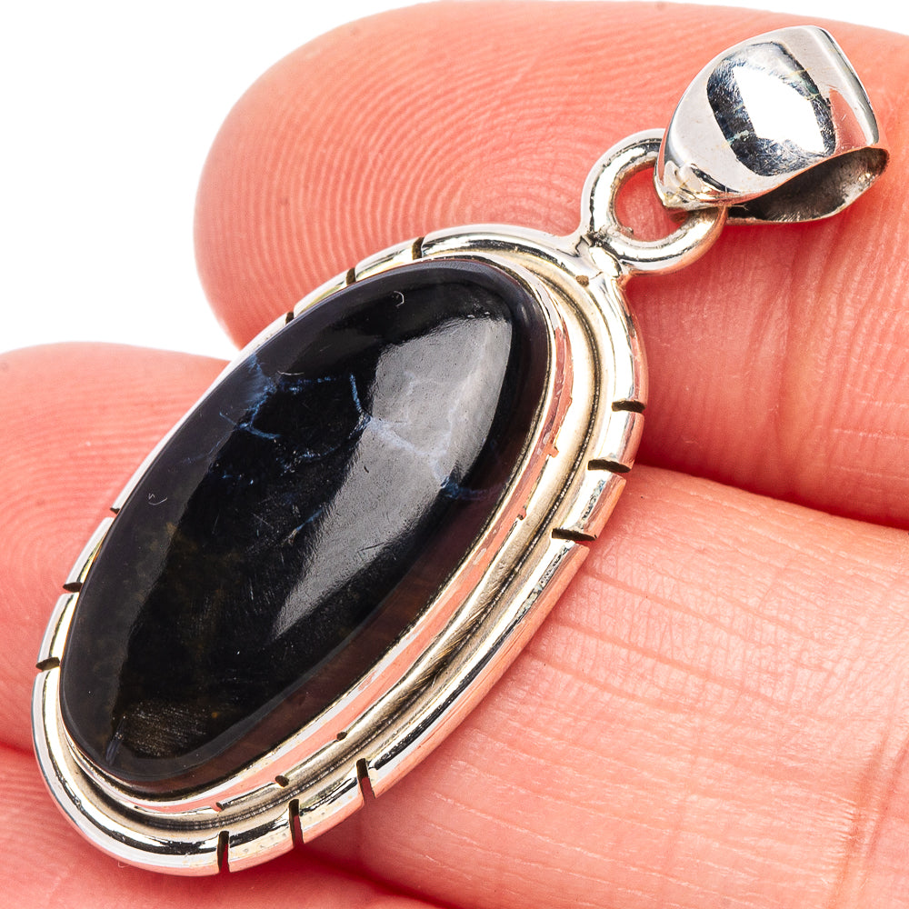 Pietersite Pendant 1 3/8" (925 Sterling Silver) P44137