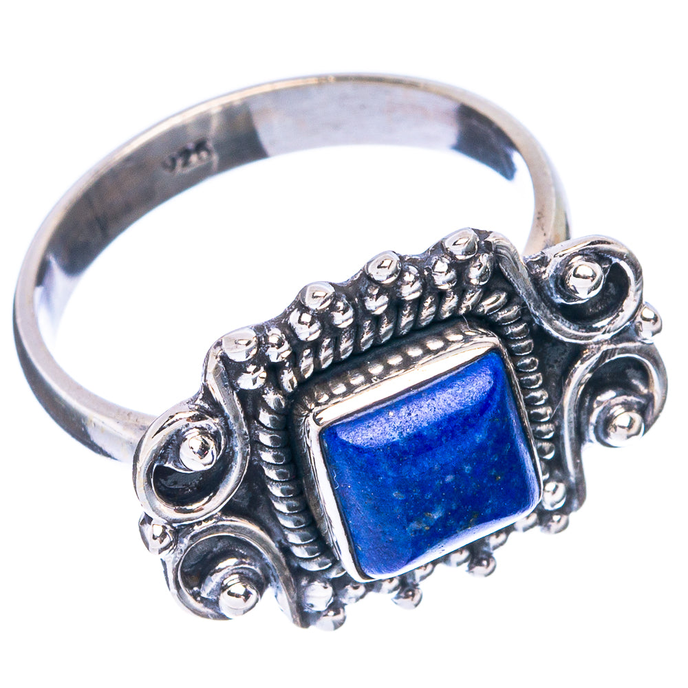 Lapis Lazuli Dainty Ring Size 8 (925 Sterling Silver) R5200