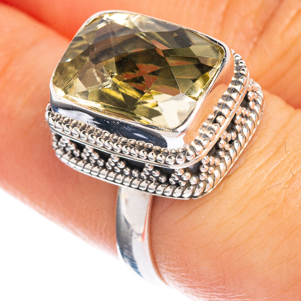 Faceted Citrine Ring Size 7 (925 Sterling Silver) R144282