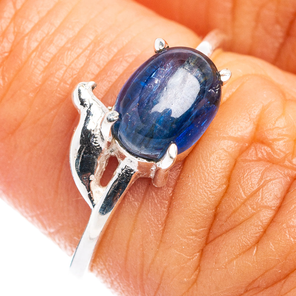 Kyanite Bird Dainty Ring Size 5.75 (.925 Sterling Silver)