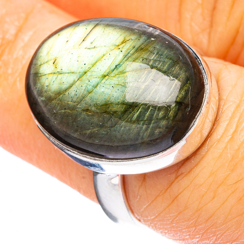Labradorite Ring Size 7 (925 Sterling Silver) R4638