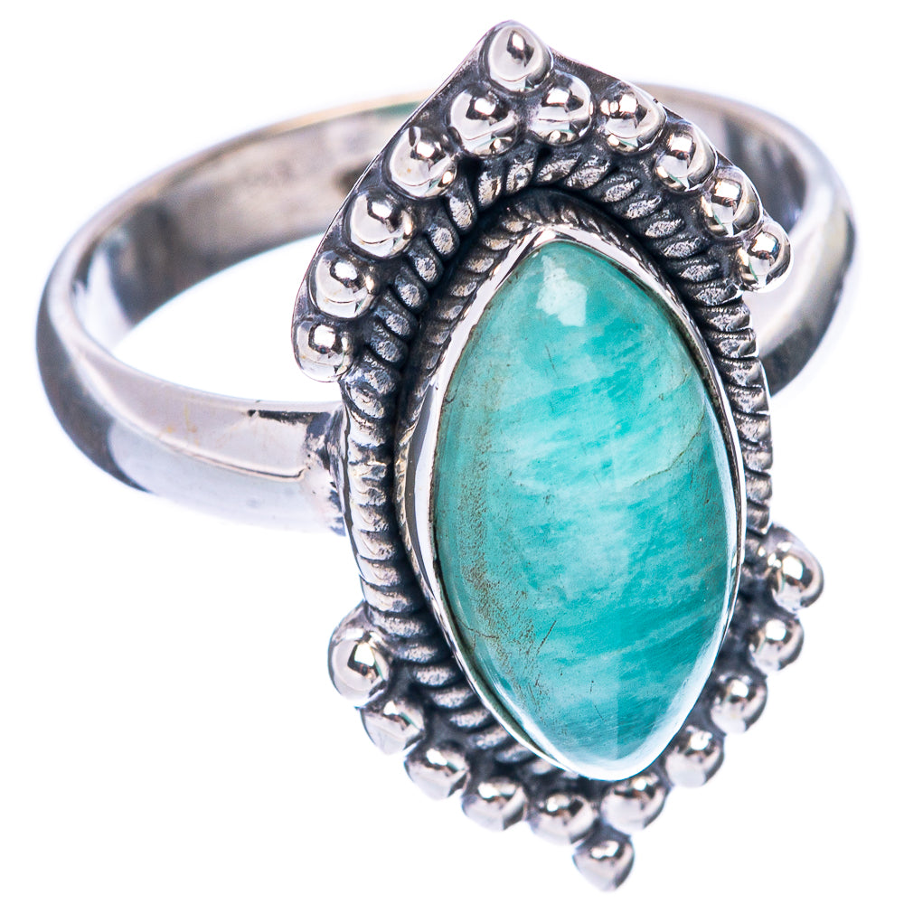 Amazonite 925 Sterling Silver Ring Size 6.75 (925 Sterling Silver) R5388