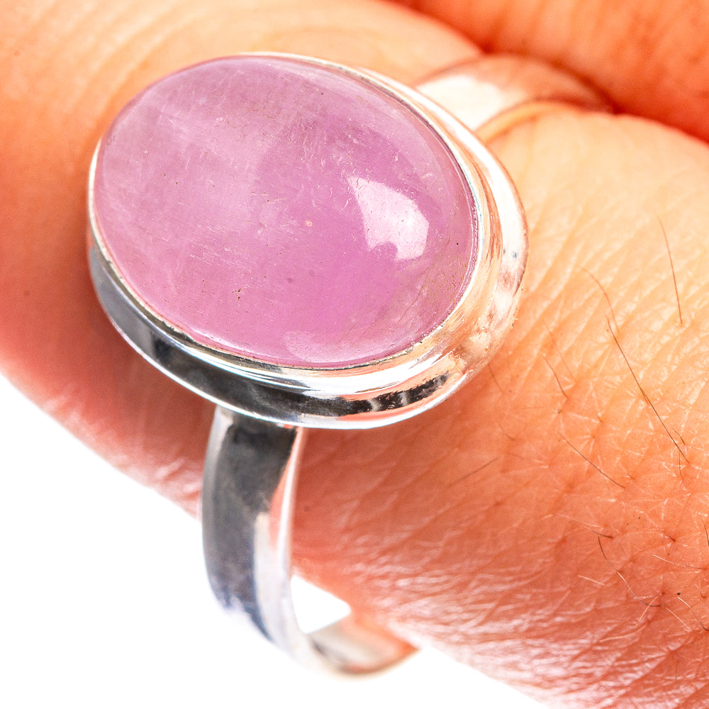 Kunzite 925 Sterling Silver Ring Size 10.5
