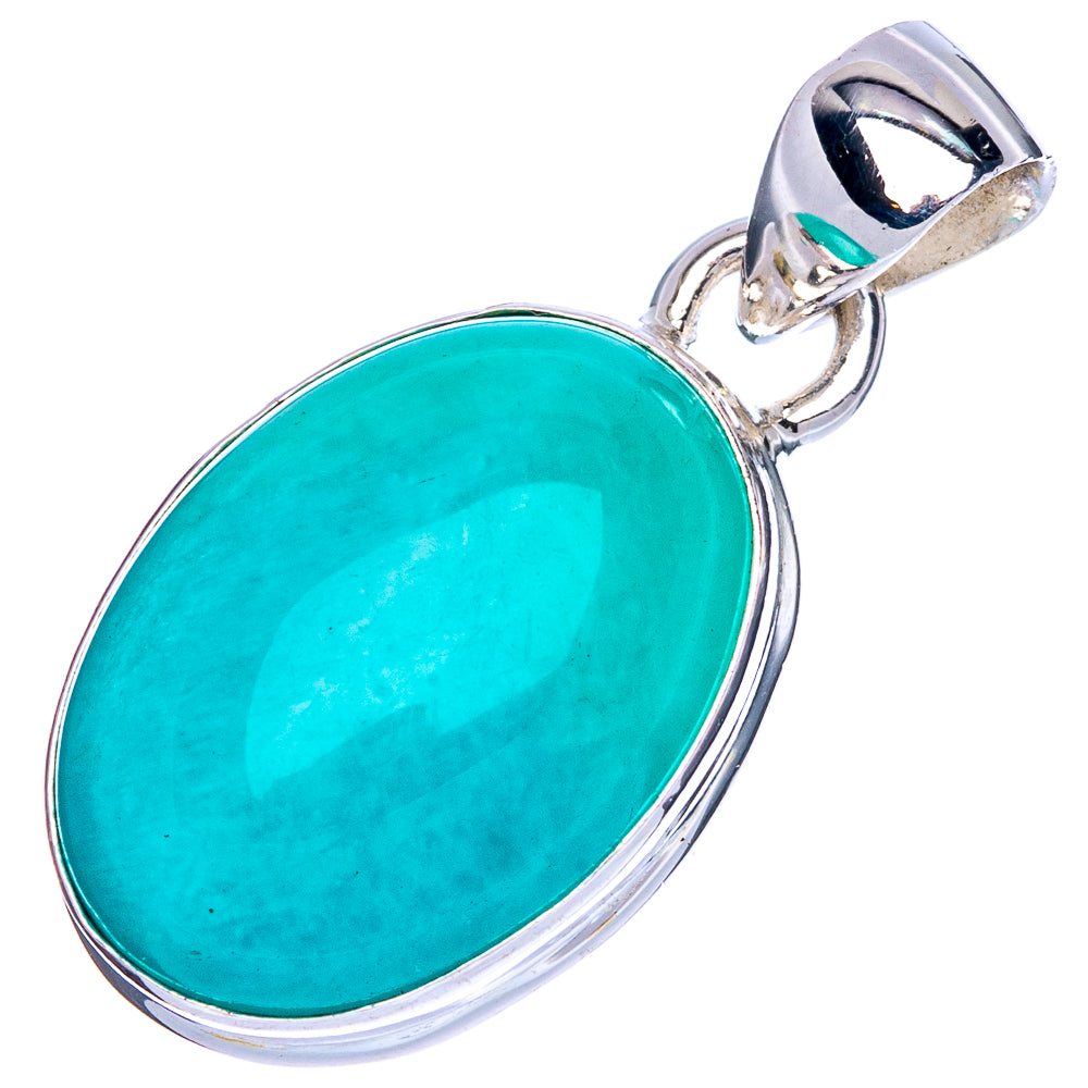 Amazonite Pendant 1 1/8" (925 Sterling Silver) P41737