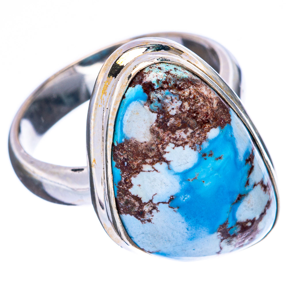 Rare Golden Hills Turquoise Ring Size 6 (925 Sterling Silver) R4139