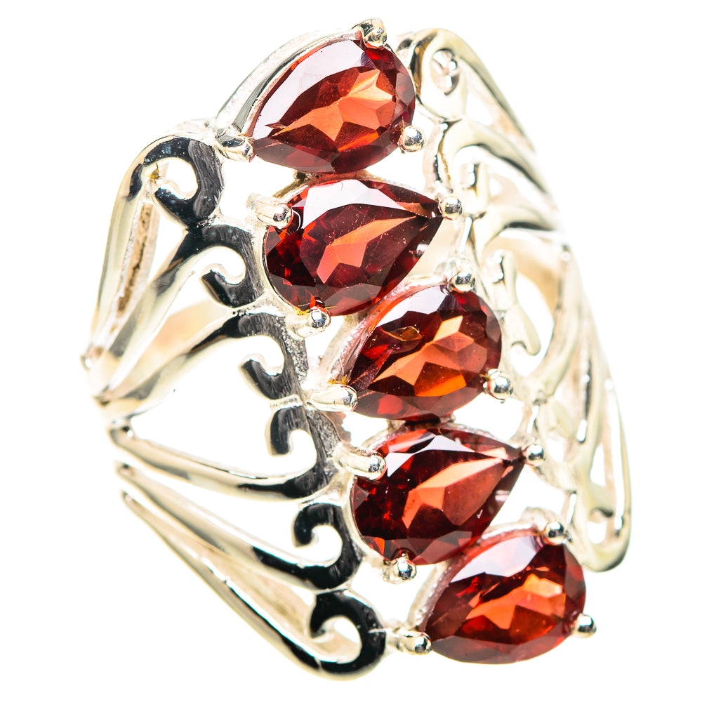 Garnet Ring Size 7.25 (925 Sterling Silver) RING138753