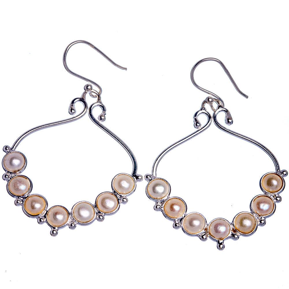 Cultured Pearl Earrings 2" (925 Sterling Silver) E433018