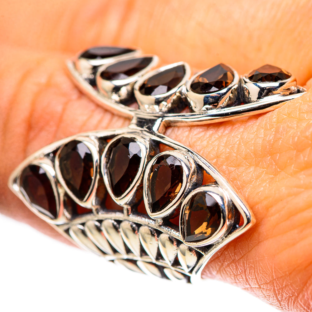 Large Smoky Quartz Ring Size 9 (925 Sterling Silver) RING138913