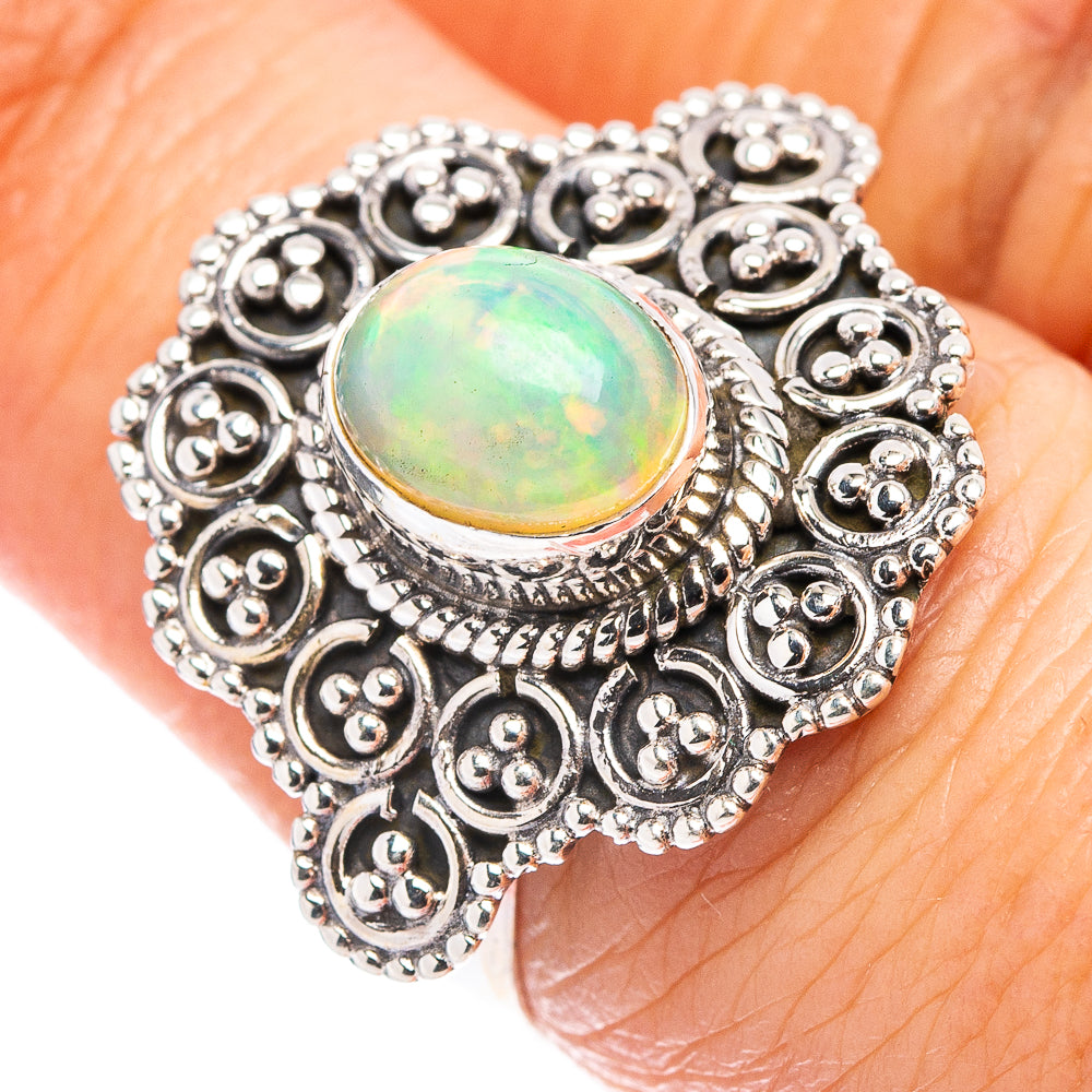 Rare Ethiopian Opal Ring Size 6.75 (.925 Sterling Silver)