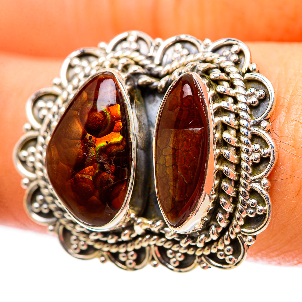 Mexican Fire Agate Ring Size 7.25 (925 Sterling Silver) RING139051