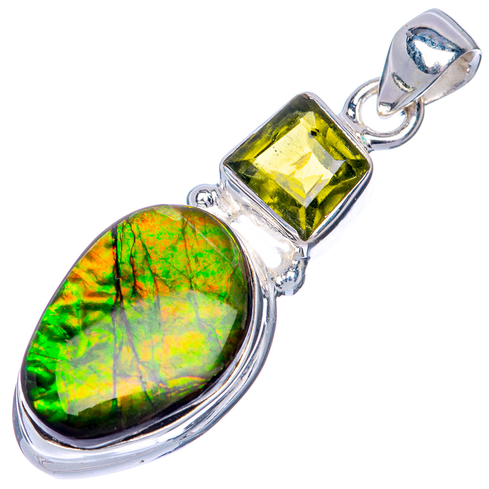 Canadian Ammolite Pendant 1 1/2" (925 Sterling Silver) PD39849