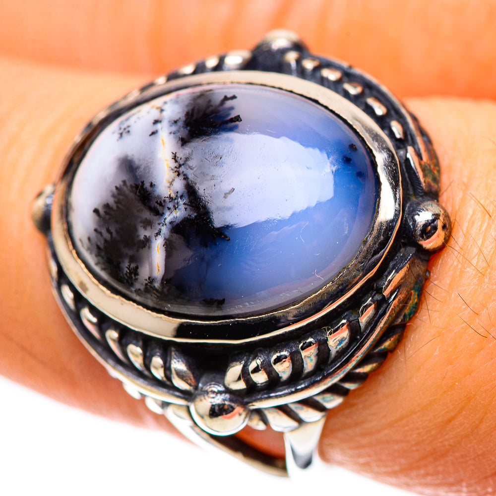 Dendritic Opal 925 Sterling Silver Ring Size 7.25 (925 Sterling Silver) RING139439