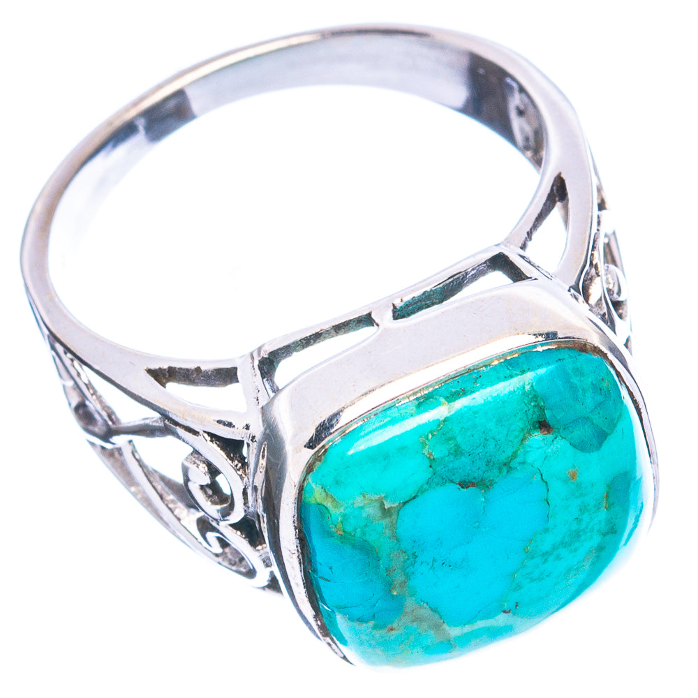 Rare Arizona Turquoise Ring Size 8 (925 Sterling Silver) R4819