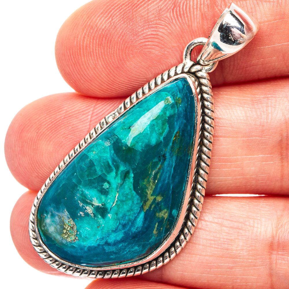 Premium Peruvian Opal Pendant 1 3/4" (.925 Sterling Silver)