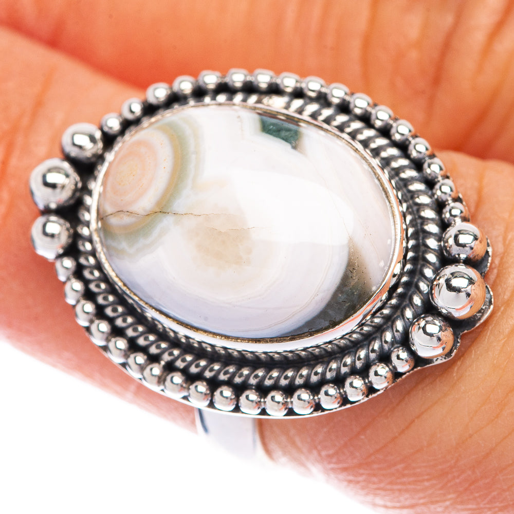 Ocean Jasper Ring Size 6 (925 Sterling Silver) R144636