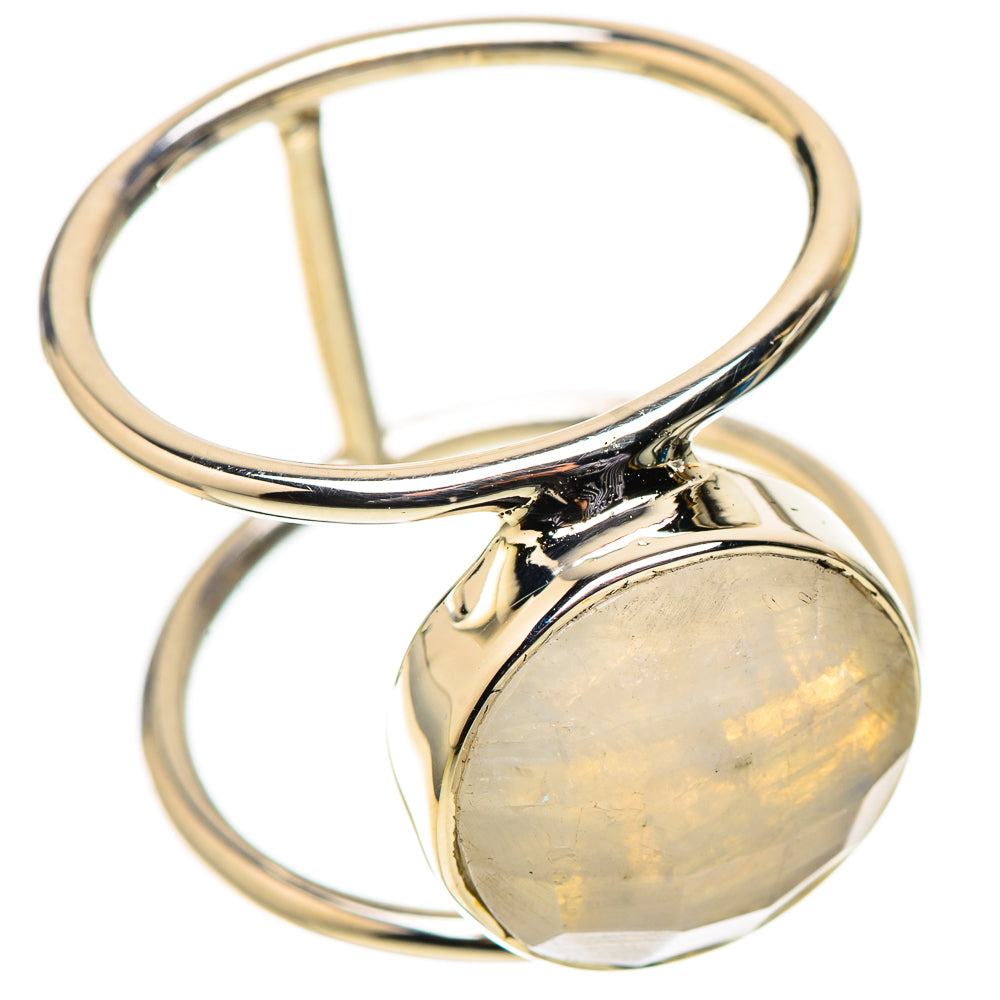 Premium Rainbow Moonstone Ring Size 6.5 (925 Sterling Silver) RING138132