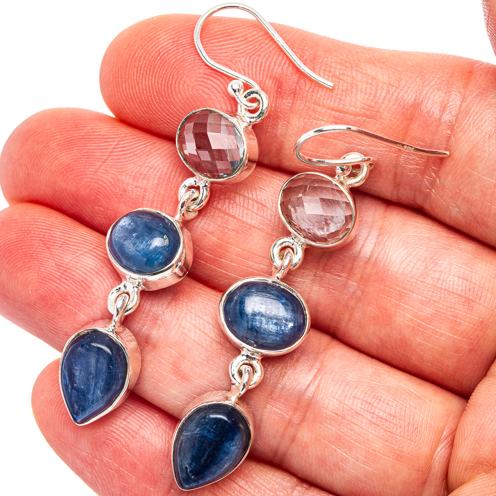 Premium Kyanite Earrings 2 1/4" (.925 Sterling Silver)